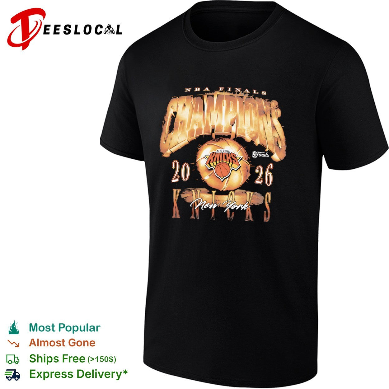 New York Knicks NBA Finals Champions 2026 basketball shirt