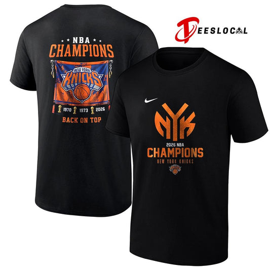 New York Knicks NBA Finals back on top graphic shirt