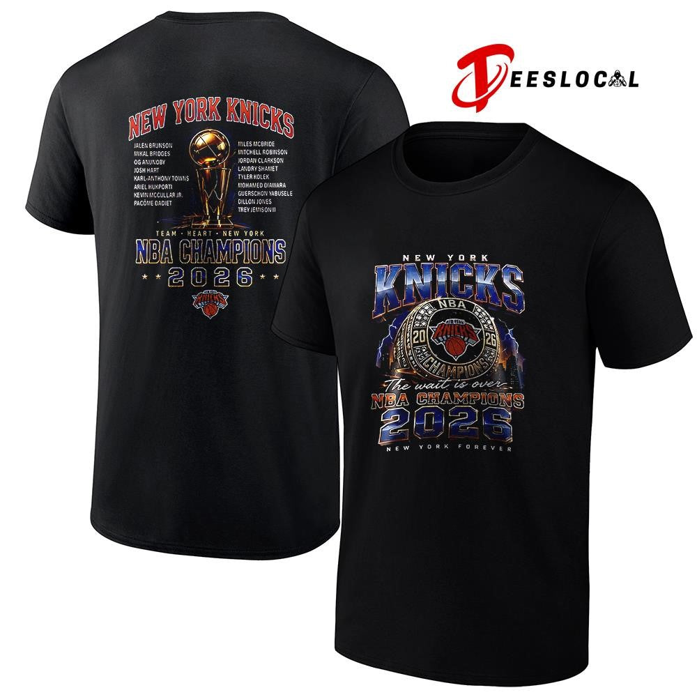 New York Knicks NBA Finals champions rings the wait is over graphic shirt