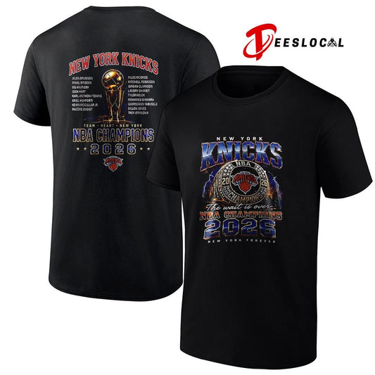 New York Knicks NBA Finals champions rings the wait is over graphic shirt