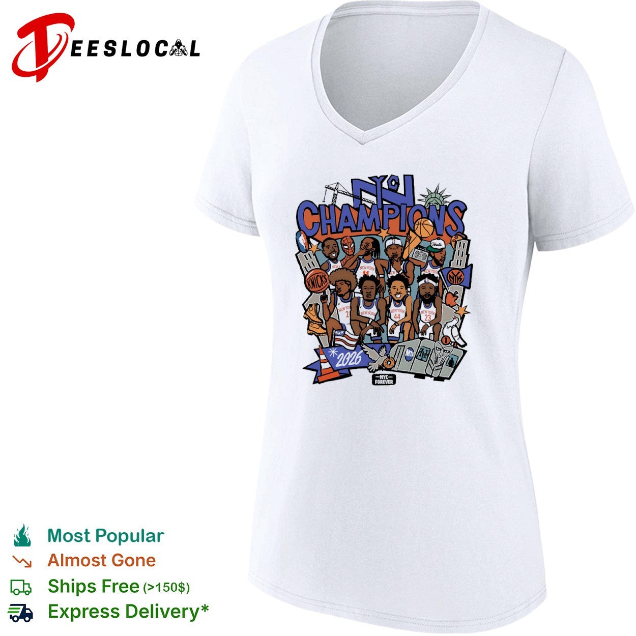 New York Knicks NBA NYC Champions 2026 NYC Forever shirt