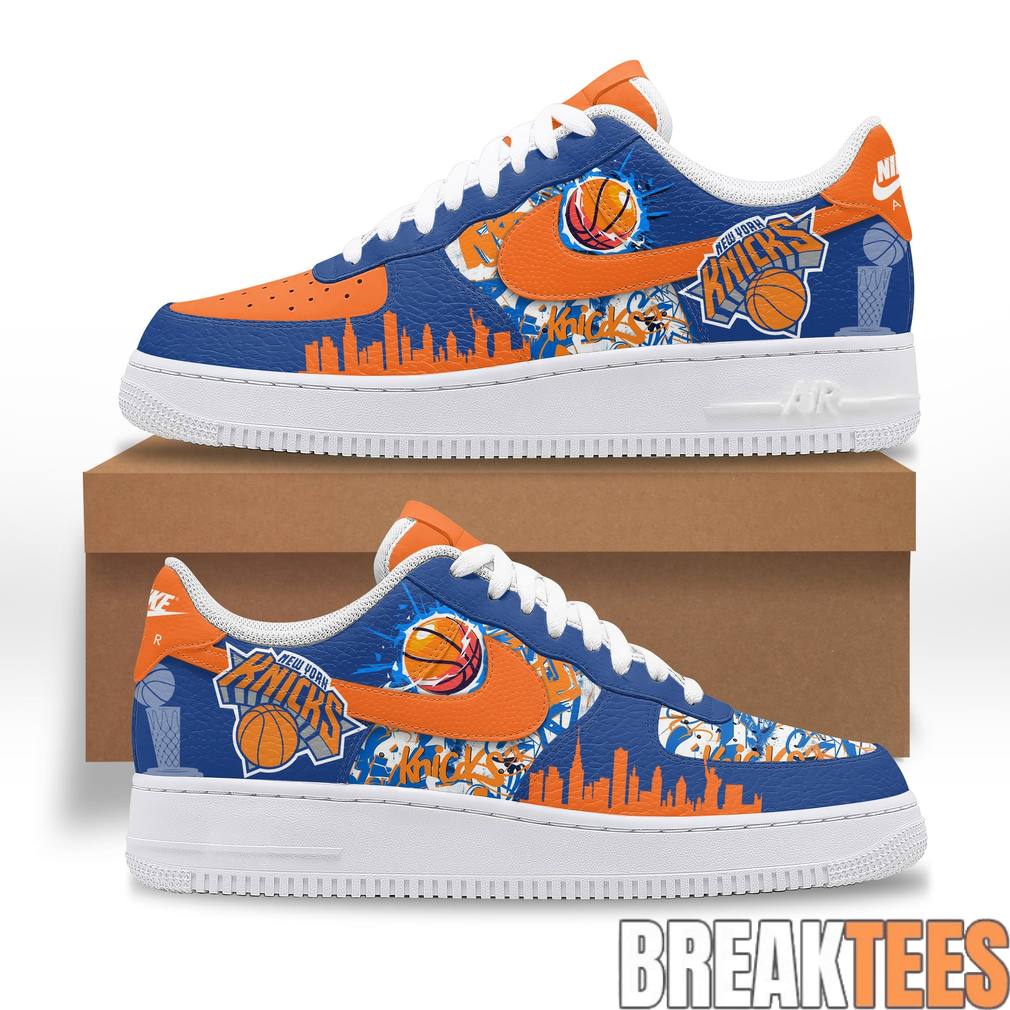 New York Knicks NBA Western Conference Champions 2026 Air Force 1 Shoes