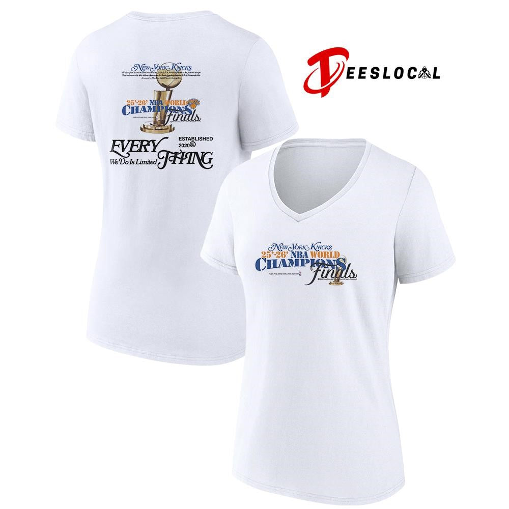 New York Knicks NBA World champions finals every we do it limited thing trophy graphic shirt