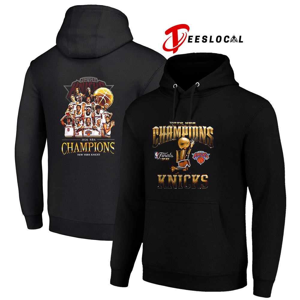 New York Knicks NBA champions team graphic trophy shirt
