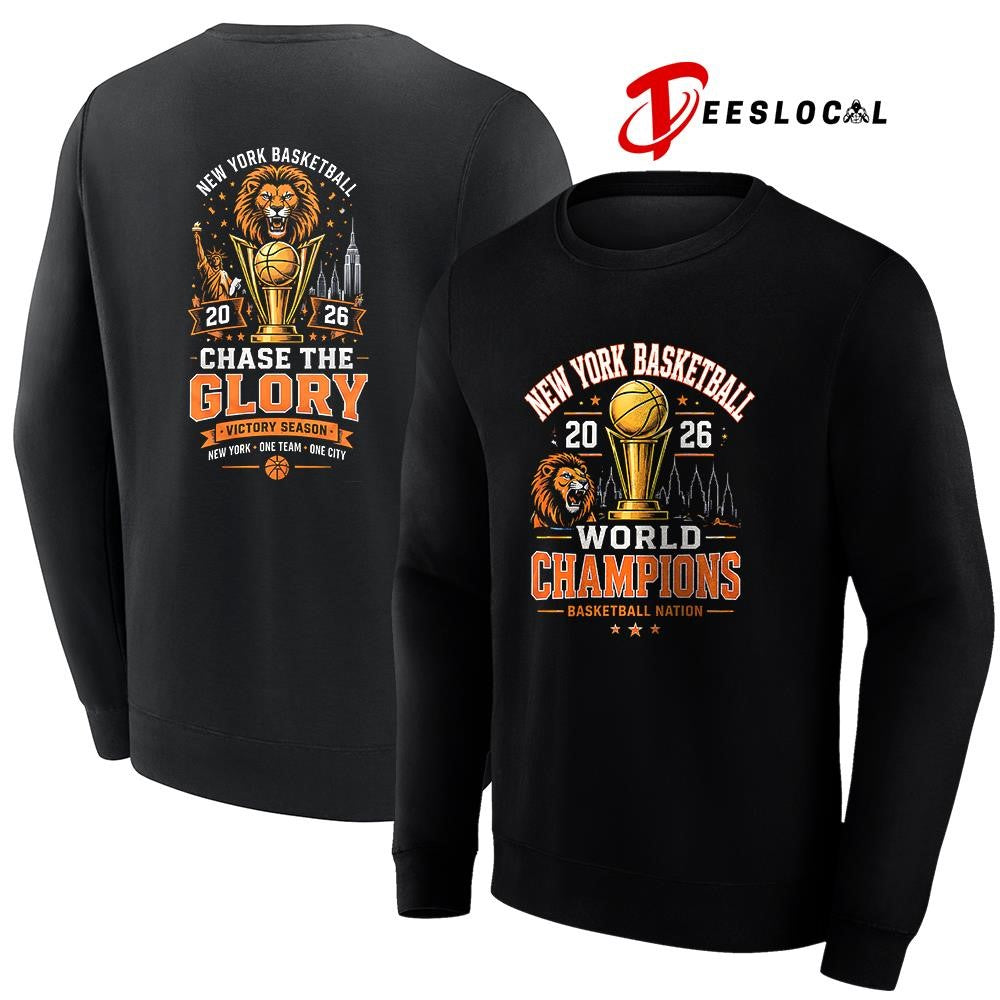 New York Knicks NBA world champions chase the glory victory season shirt