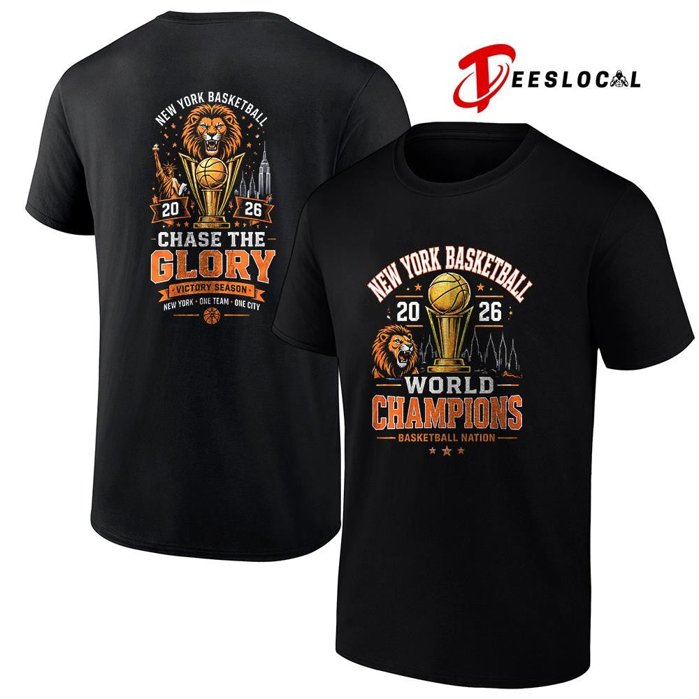 New York Knicks NBA world champions chase the glory victory season shirt