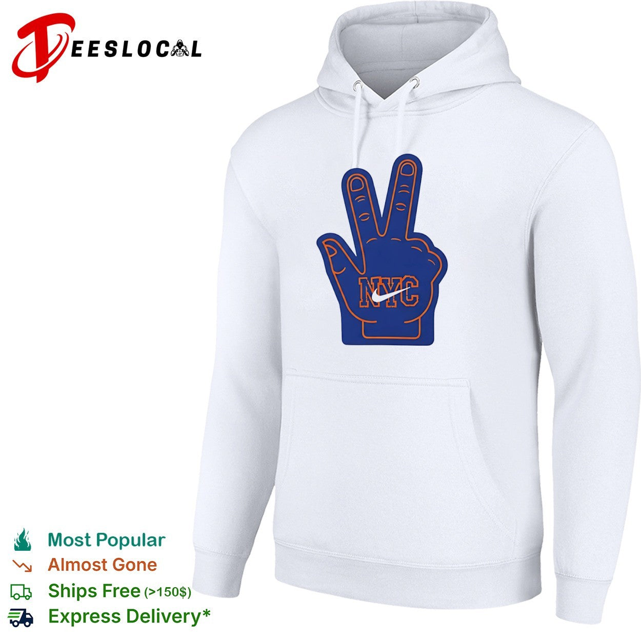 New York Knicks NYC Foam Finger Logo Basketball Shirt
