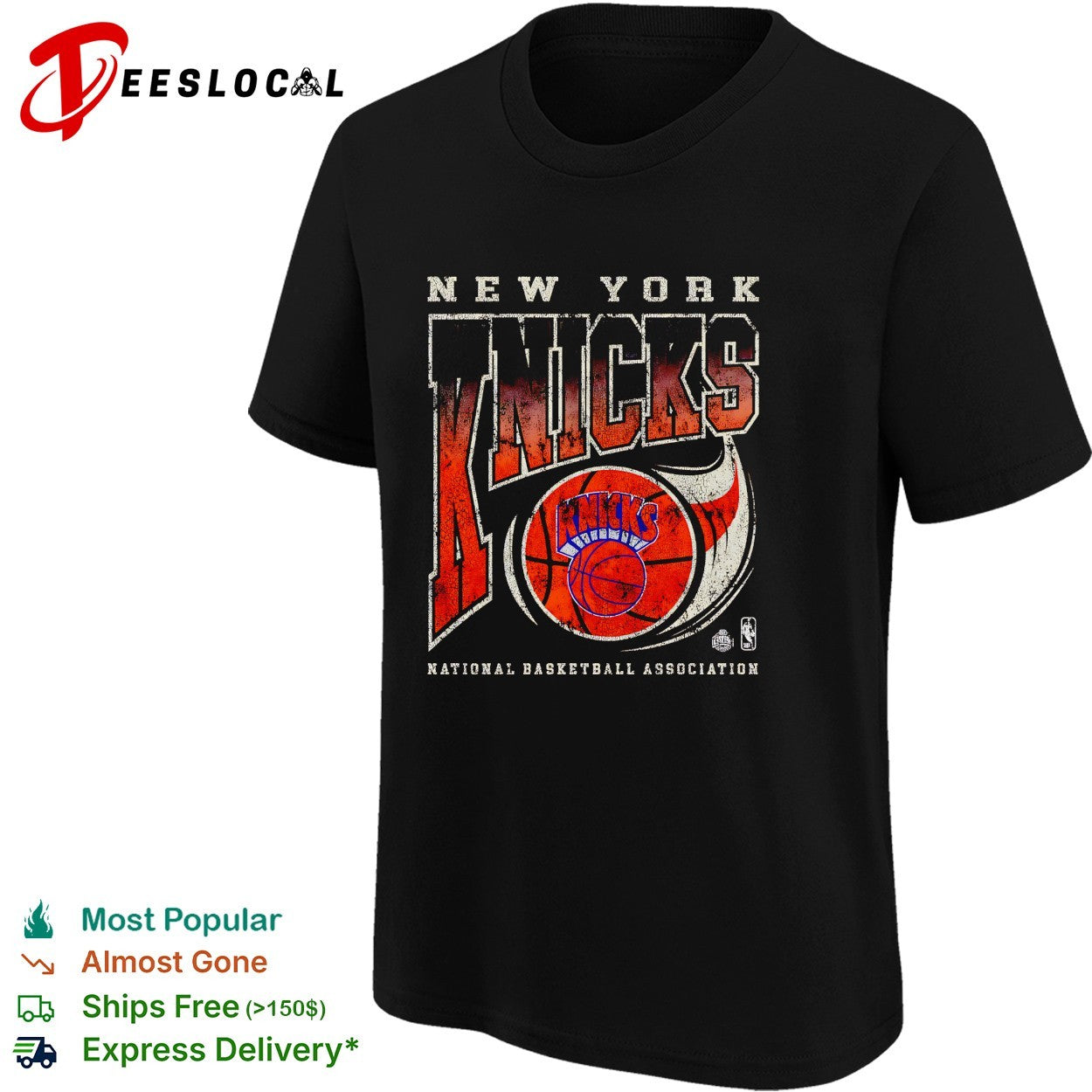 New York Knicks National Basketball Association vintage distressed art shirt