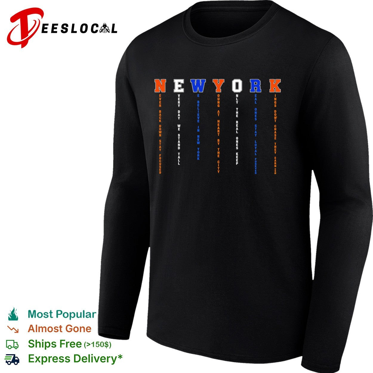 New York Knicks Never Back Down Stay Focused shirt