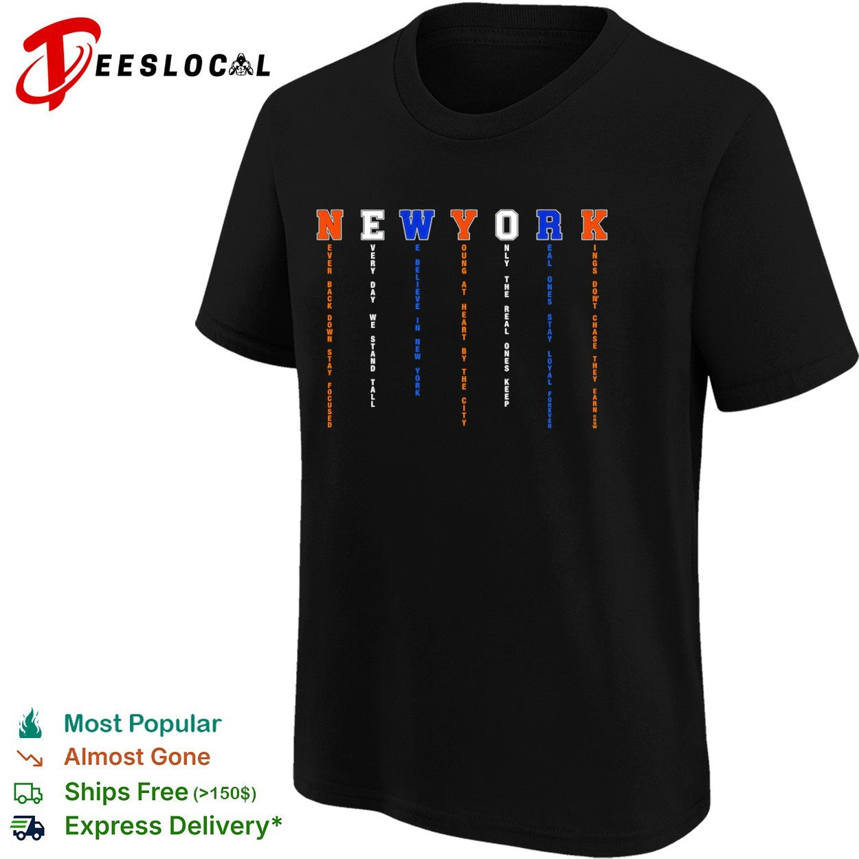 New York Knicks Never Back Down Stay Focused shirt
