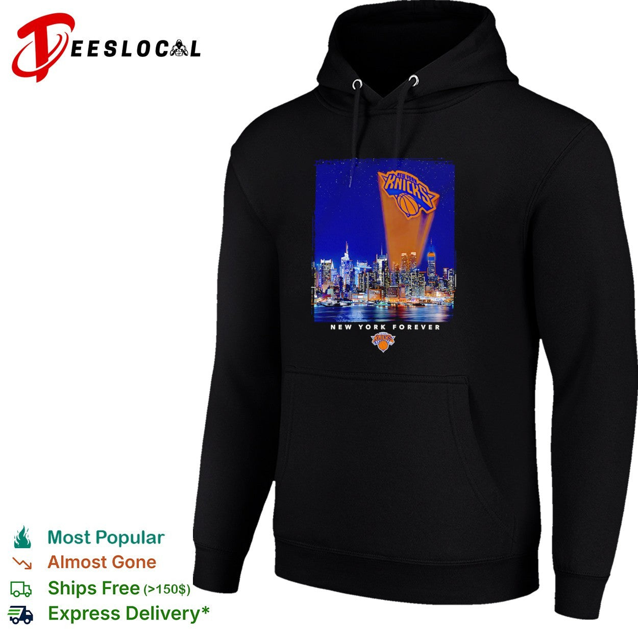 New York Knicks New York Forever Gotham City Skyline NBA Basketball shirt