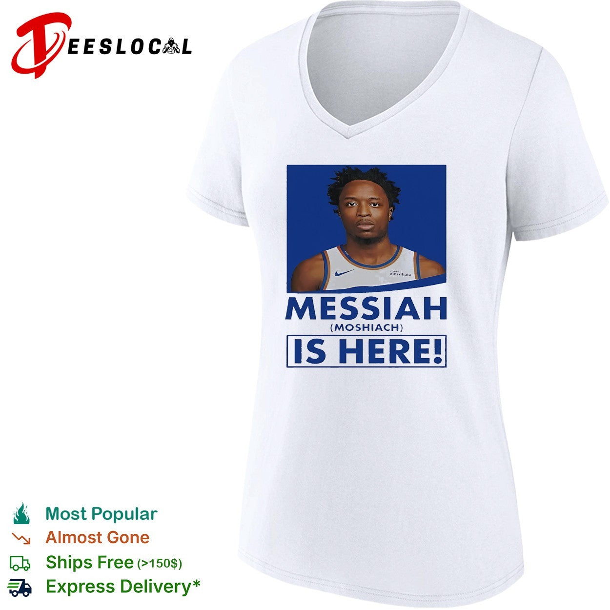 New York Knicks OG Anunoby Messiah Moshiach is here fan poster shirt