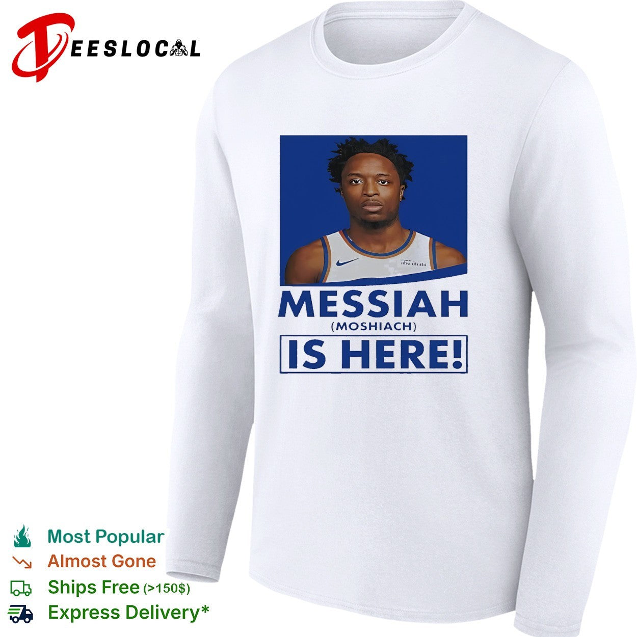 New York Knicks OG Anunoby Messiah Moshiach is here fan poster shirt
