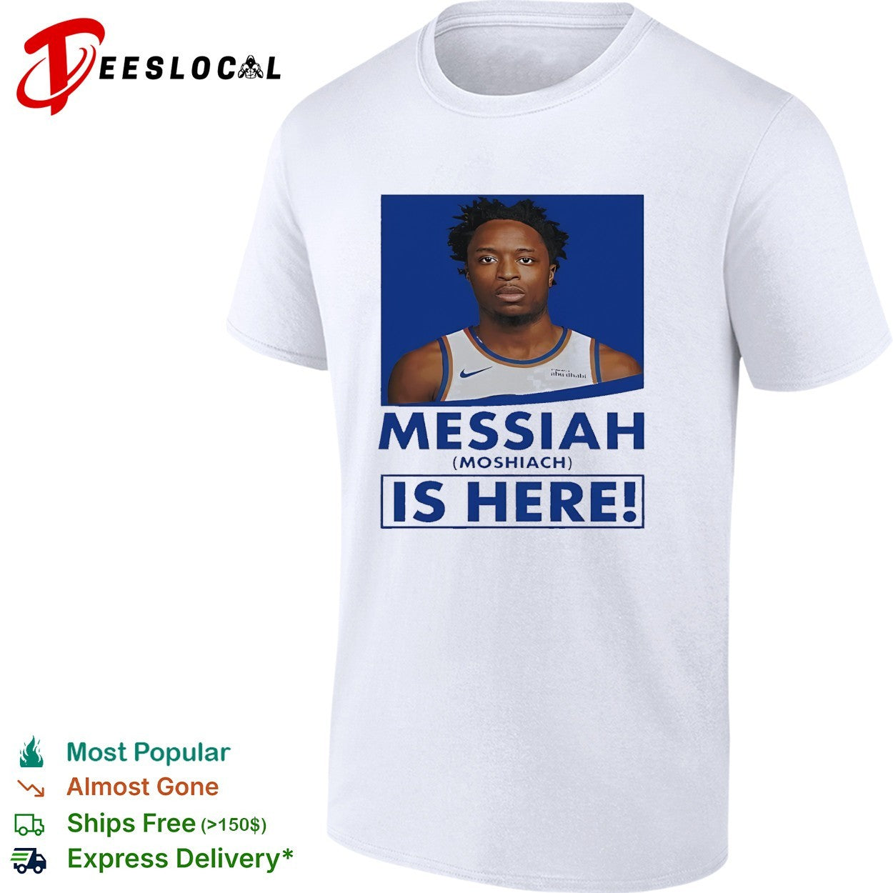 New York Knicks OG Anunoby Messiah Moshiach is here fan poster shirt