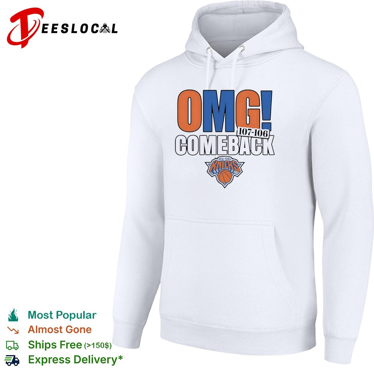 New York Knicks OMG Comeback 107-106 NBA Basketball National Basketball Association shirt