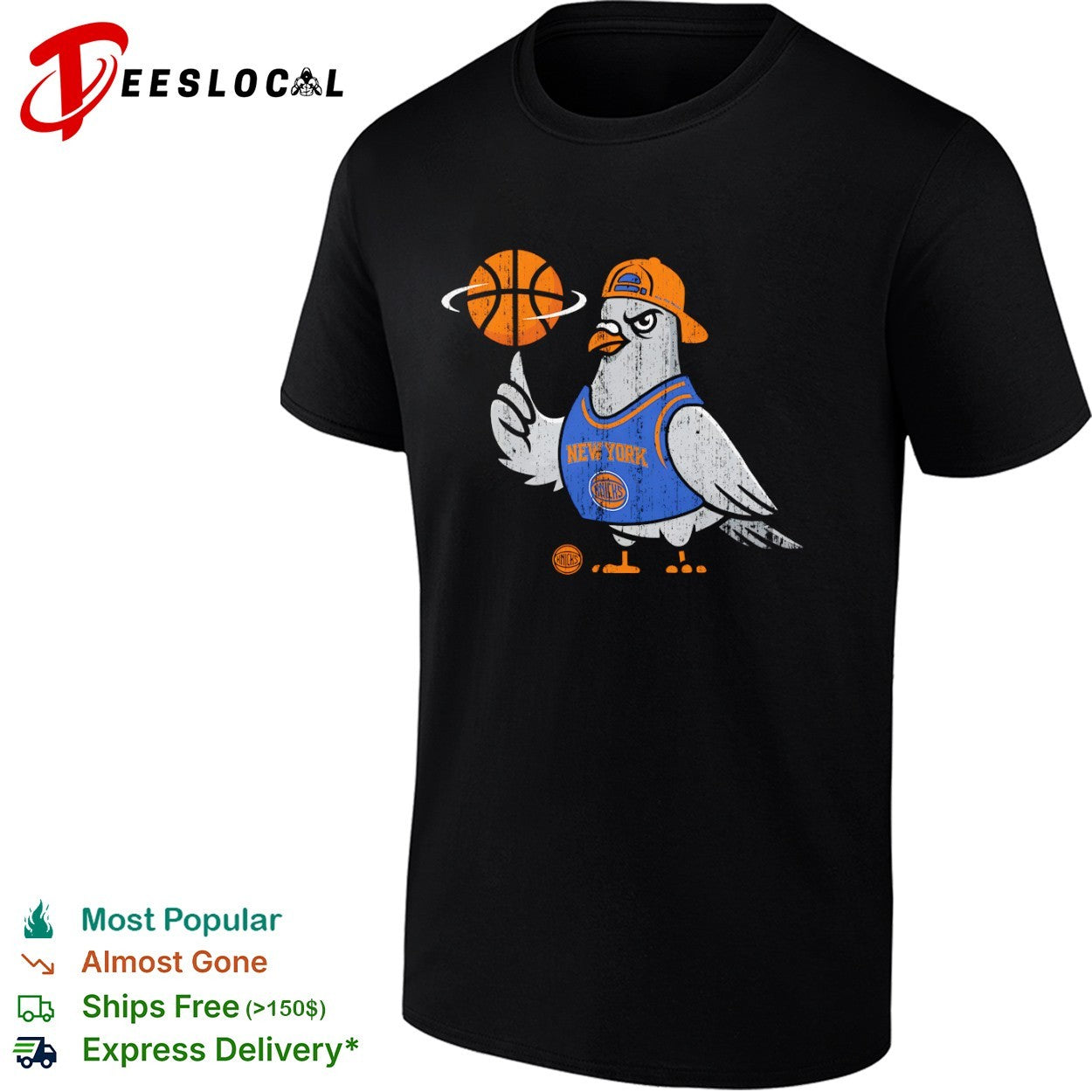 New York Knicks Pigeon Basketball Logo Shirt