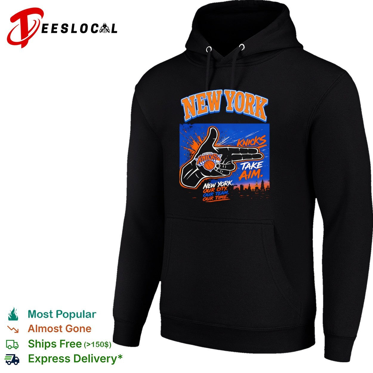 New York Knicks Take Aim Our City Our Team Our Time Basketball shirt