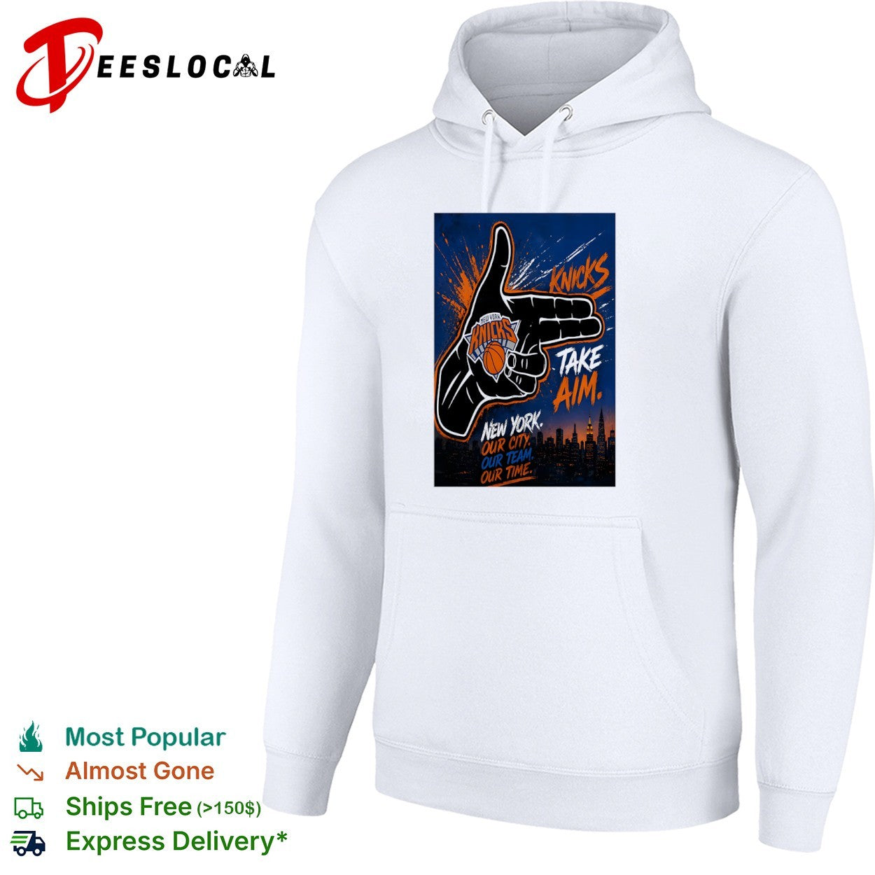 New York Knicks Take Aim Our City Our Team Our Time Basketball League Sports shirt