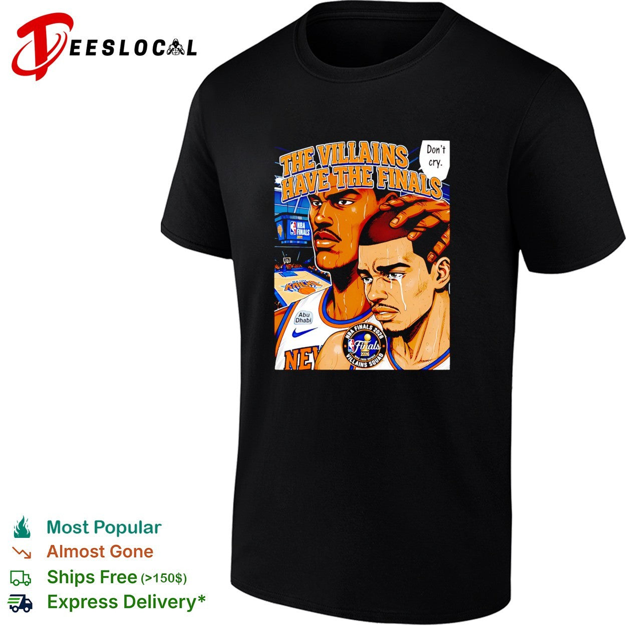 New York Knicks The Villains Have The Finals Don’t Cry Anime Finals 2026 shirt