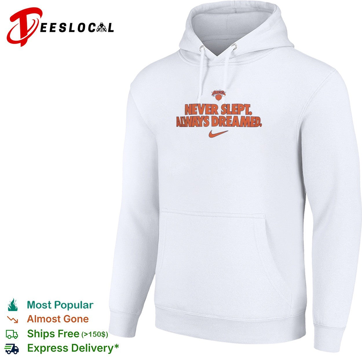 New York Knicks White Brand Voice Never Slept Always Dreamed shirt
