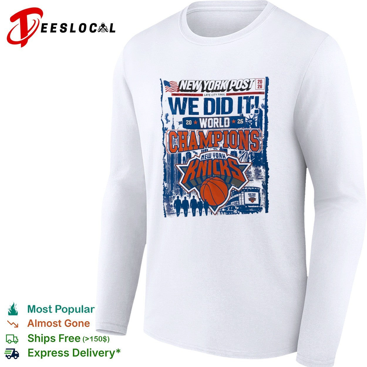 New York Knicks World Champions 2026 We Did It New York Post shirt