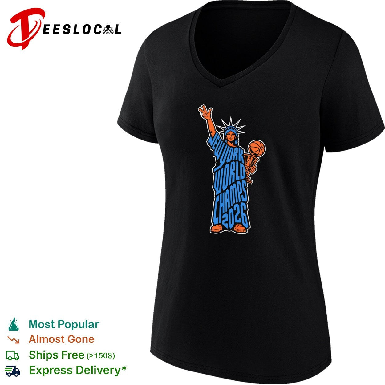 New York Knicks World Champs 2026 Statue of Liberty shirt