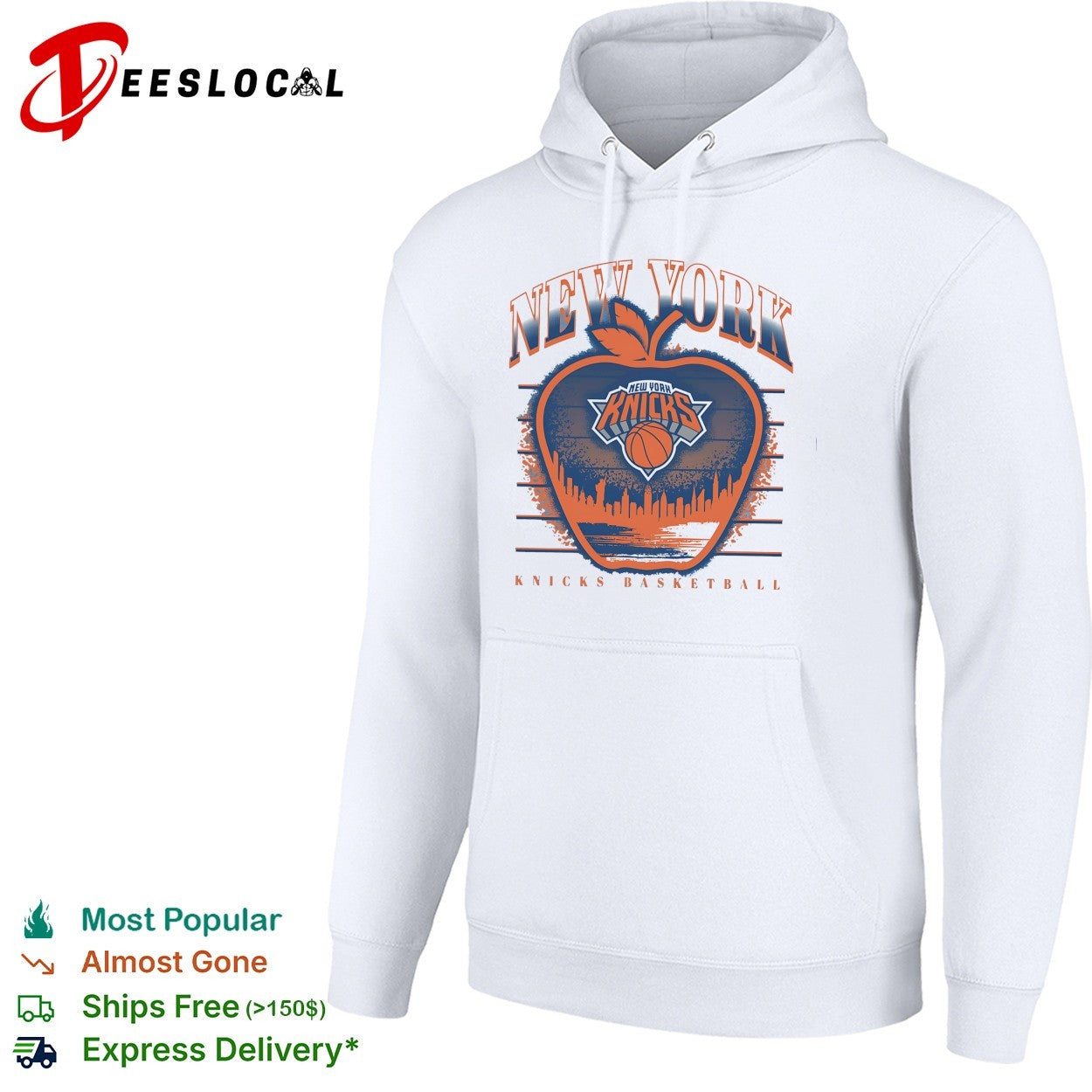 New York Knicks big apple NYC skyline arch logo art shirt