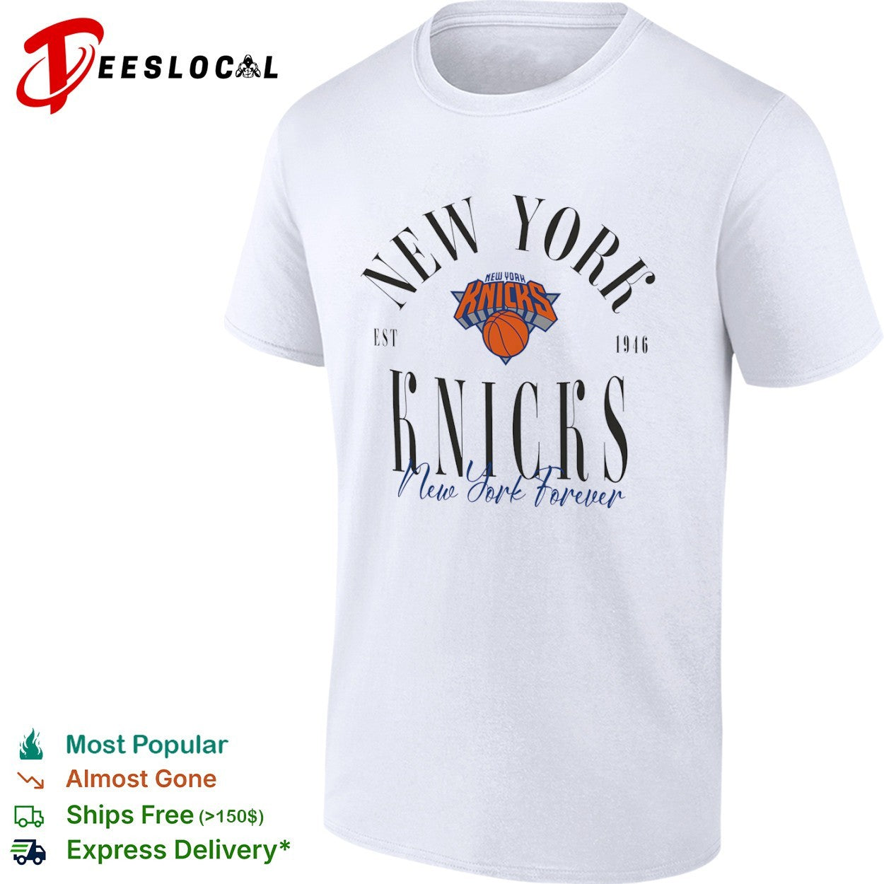 New York Knicks est 1946 New York Forever basketball shirt