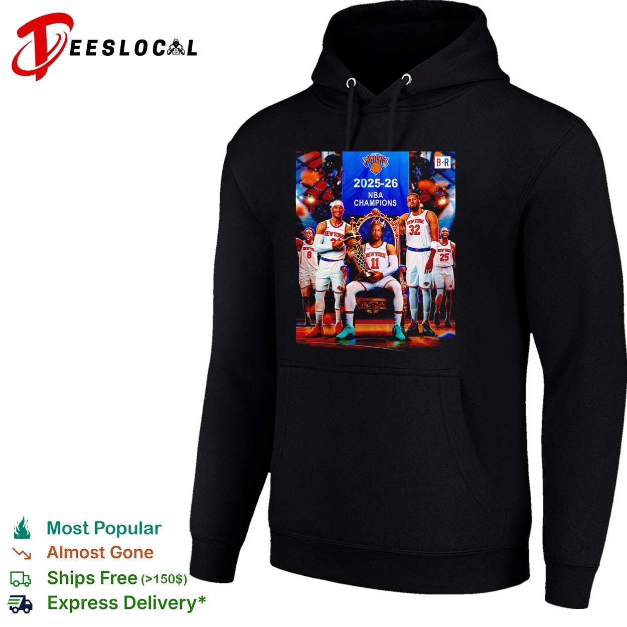 New York Knicks legends 2025 2026 NBA Champions trophy shirt