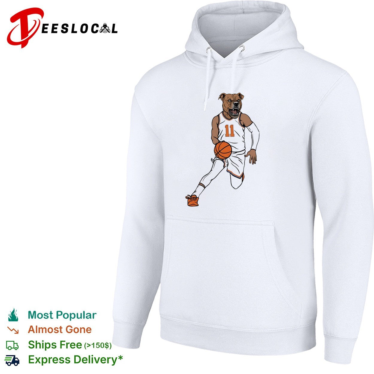 New York Knicks pitbull dog head number 11 jersey dribbling basketball cartoon art shirt
