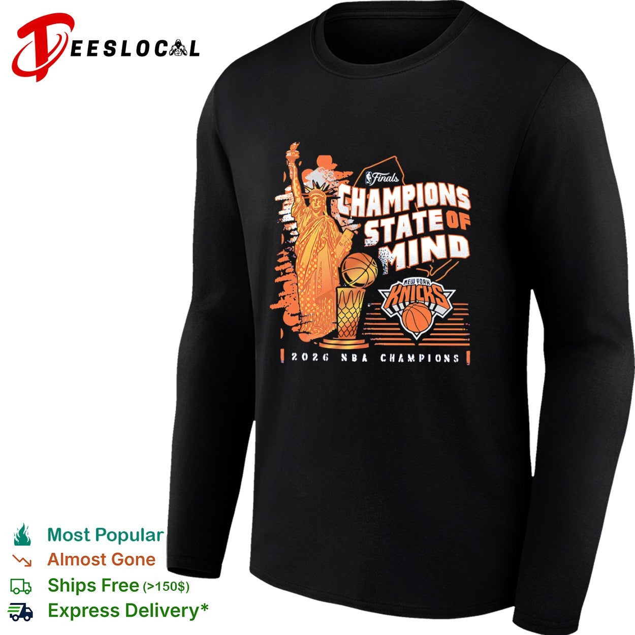 New York Knicks state of mind statue NBA Finals champions 2026 shirt