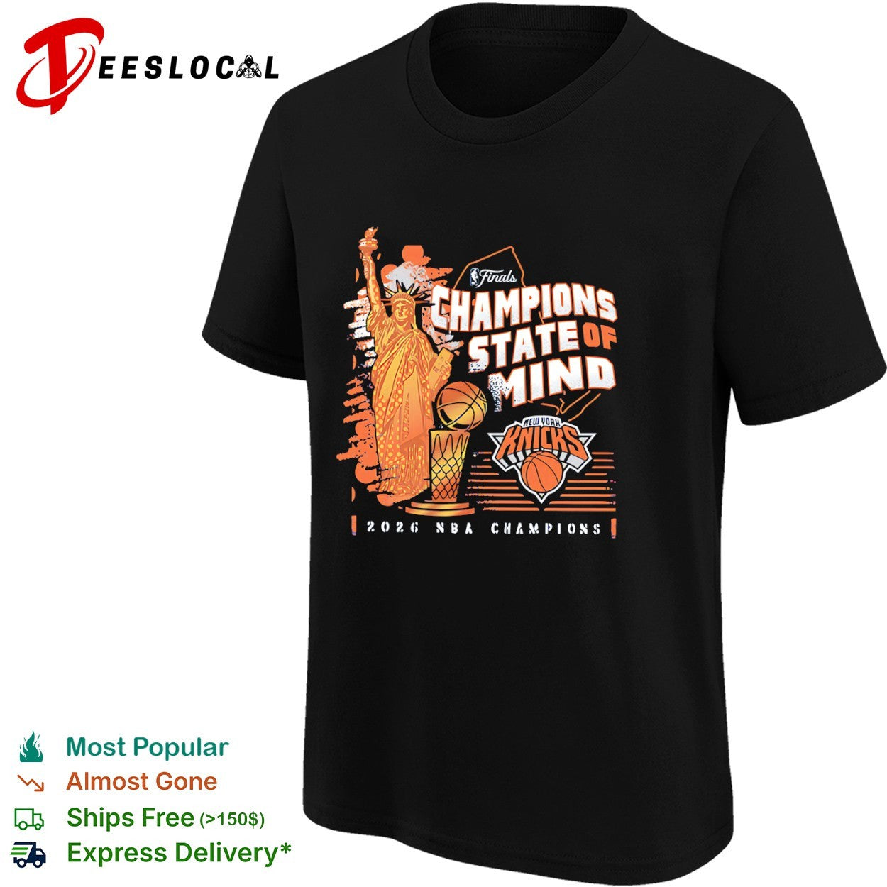 New York Knicks state of mind statue NBA Finals champions 2026 shirt