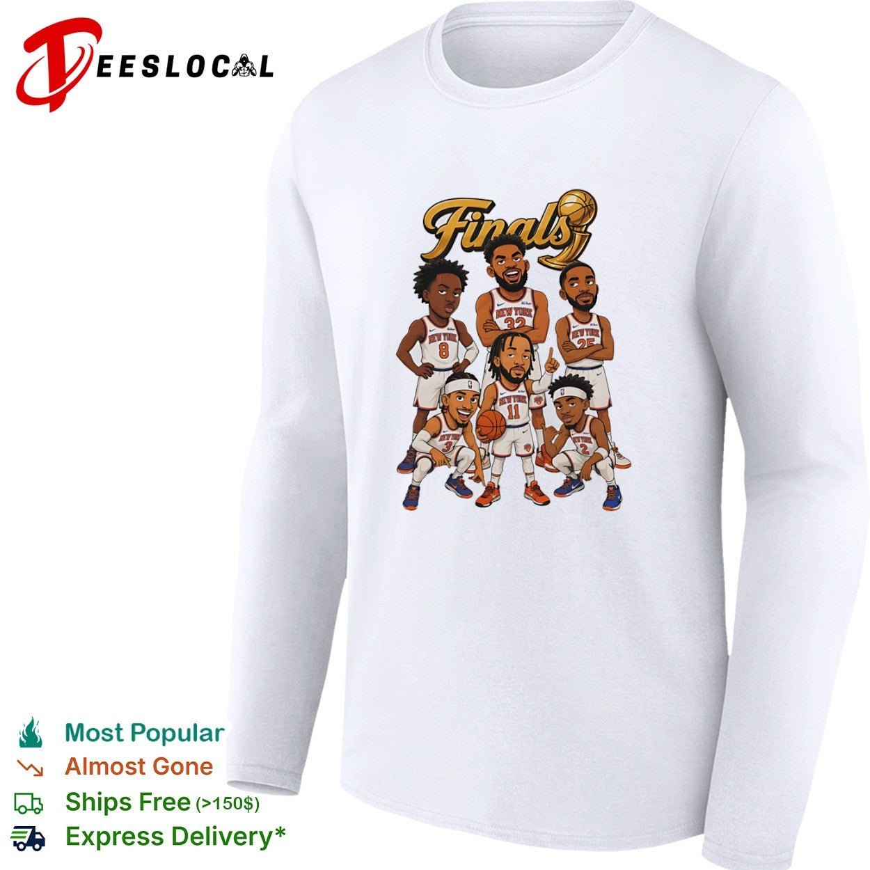 New York Knicks team Finals NBA Cartoon shirt
