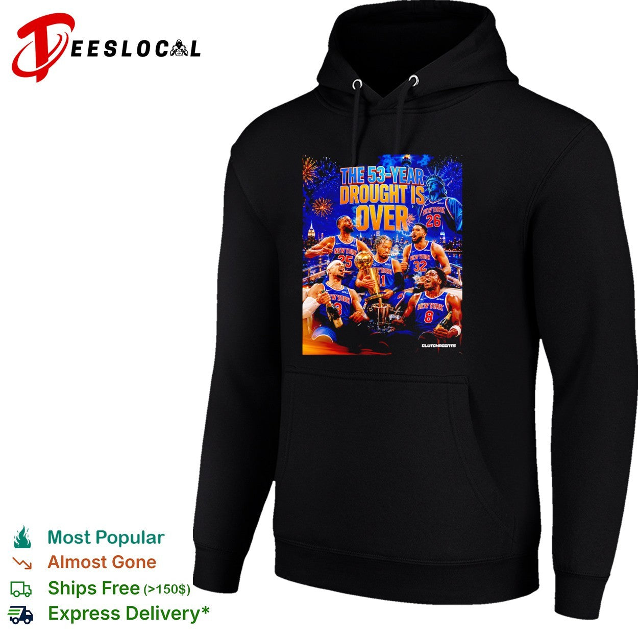 New York Knicks team NBA The 53-Year Drought is Over shirt