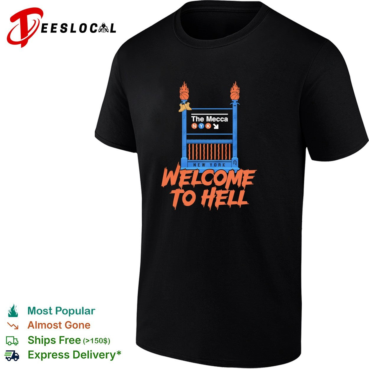 New York Knicks the Mecca welcome to hell NBA Finals 2026 shirt