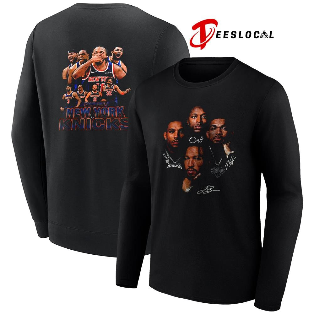 New York Knicks world champs tappedin legends graphic signatures shirt