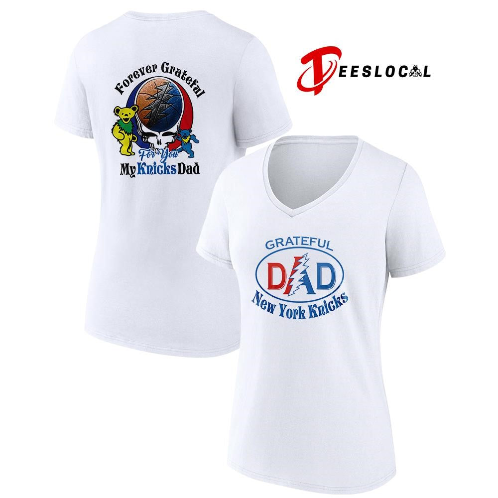 New York Knicks x Grateful Dead Father Day forever Grateful logo shirt