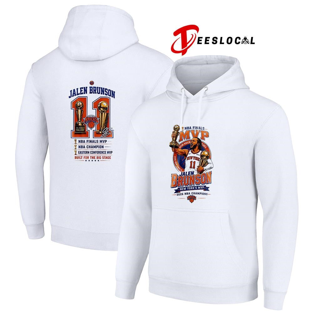 New York Knicks x Jalen Brunson NBA Finals MVP built for the big stage graphic shirt