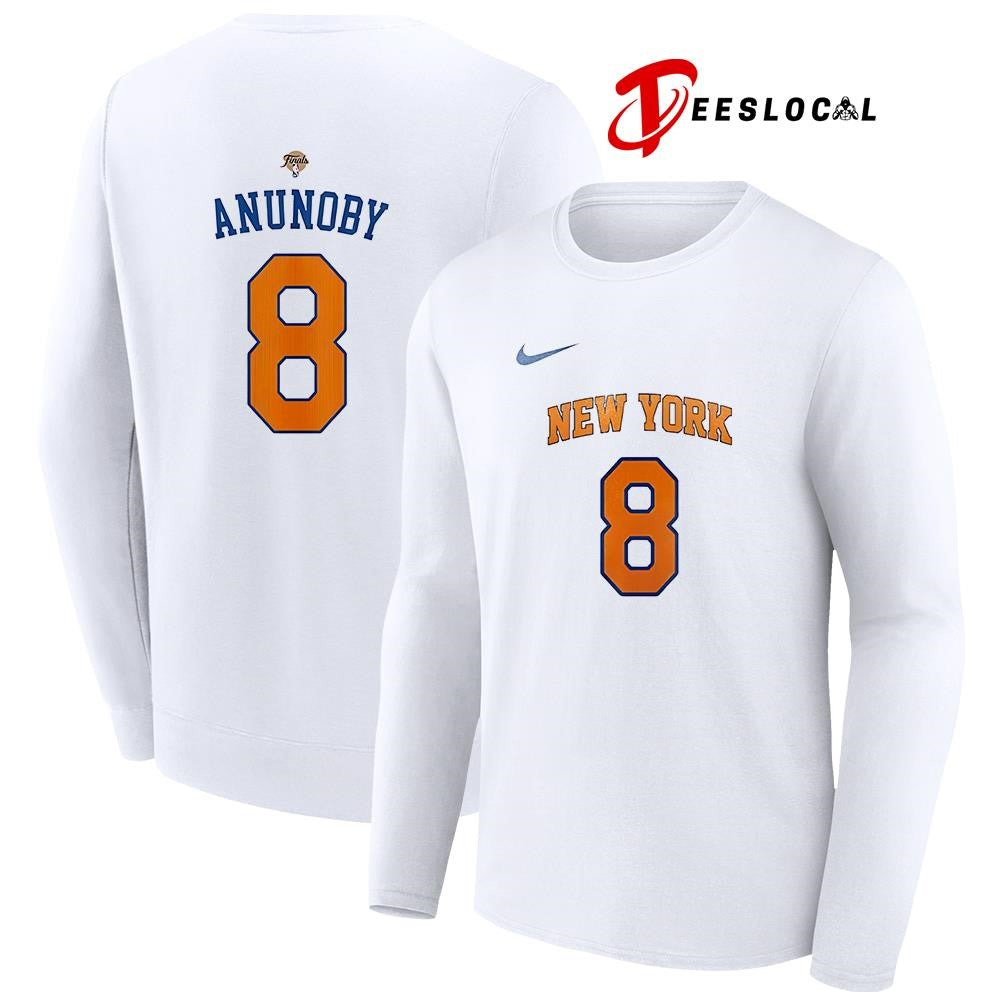 New York Knicks x OG Anunoby name and number shirt