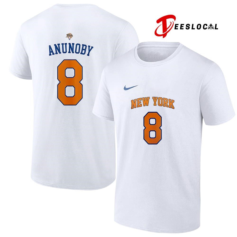 New York Knicks x OG Anunoby name and number shirt