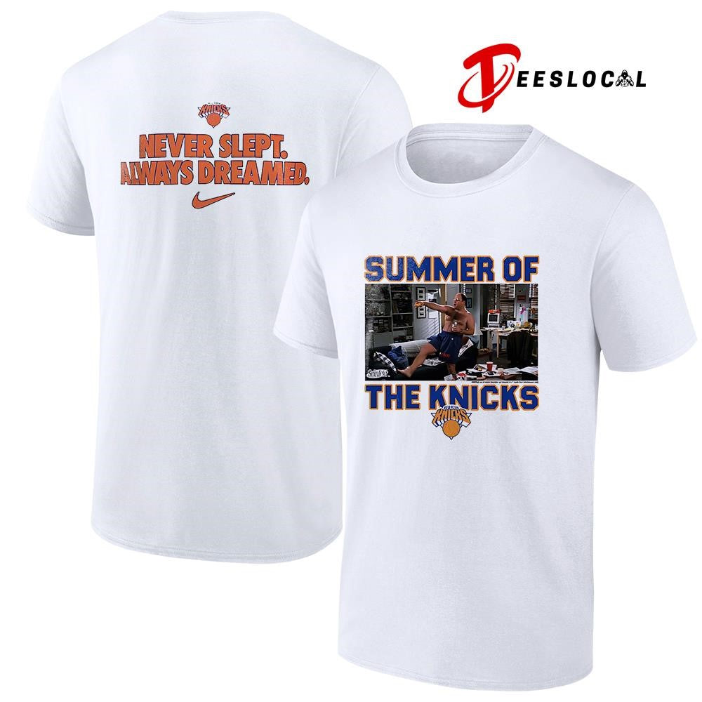 New York Knicks x Seinfeld summer of the Knicks never slept always dreamed shirt