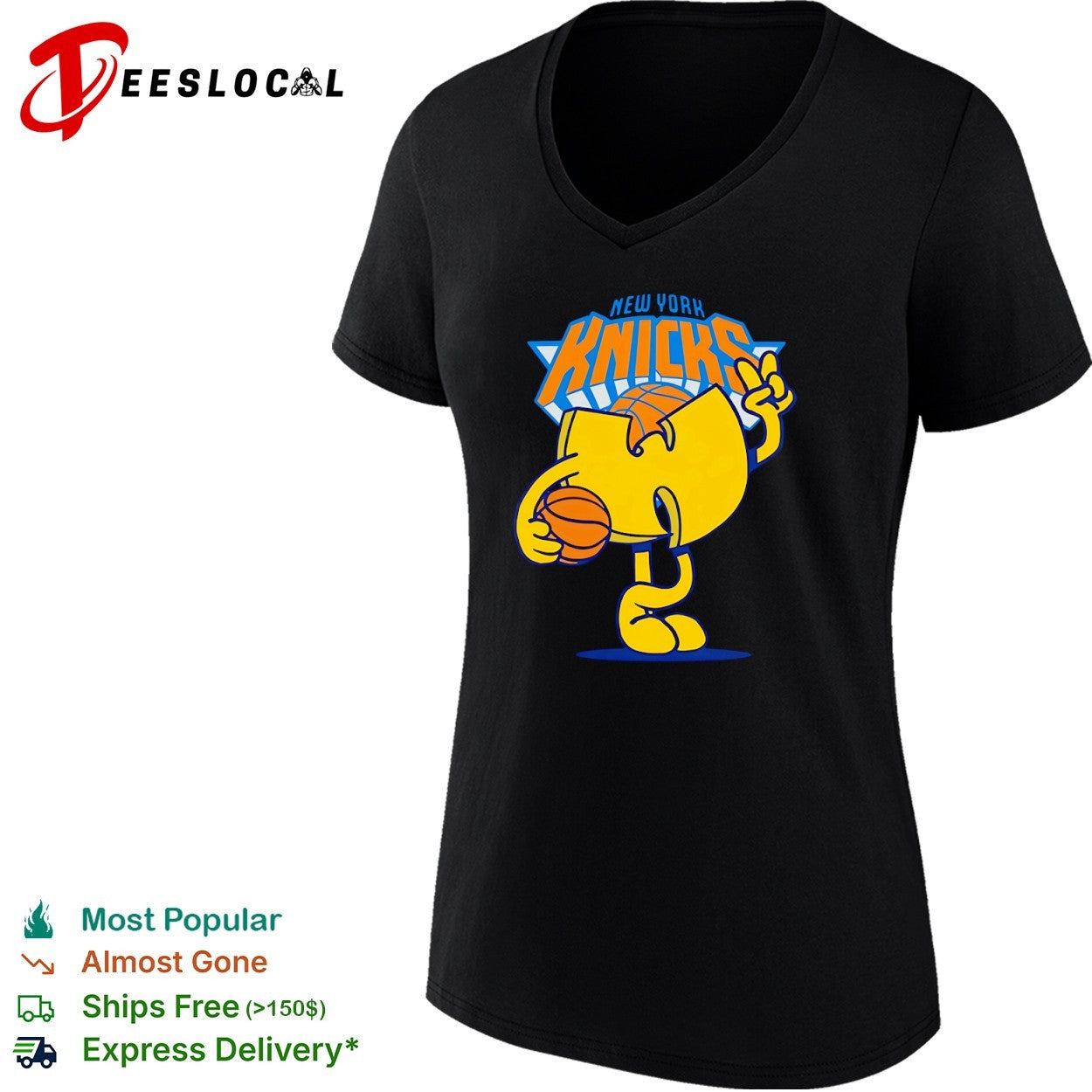 New York Knicks x Wu Tang Clan Logo crossover basketball shirt