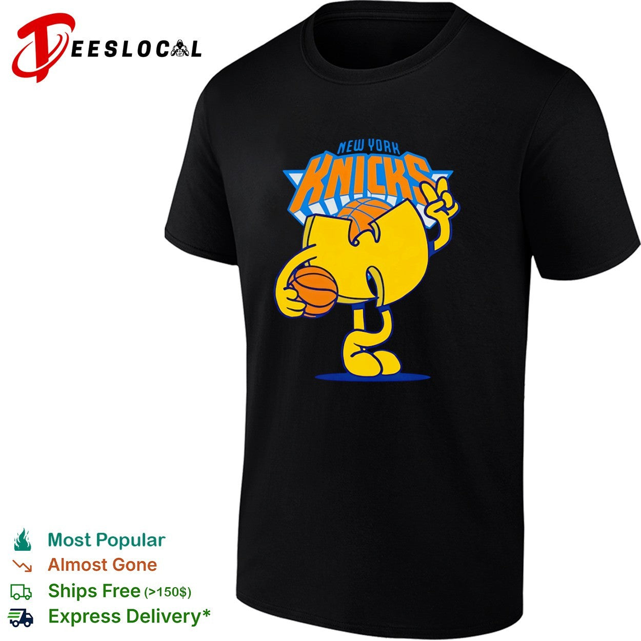 New York Knicks x Wu Tang Clan Logo crossover basketball shirt