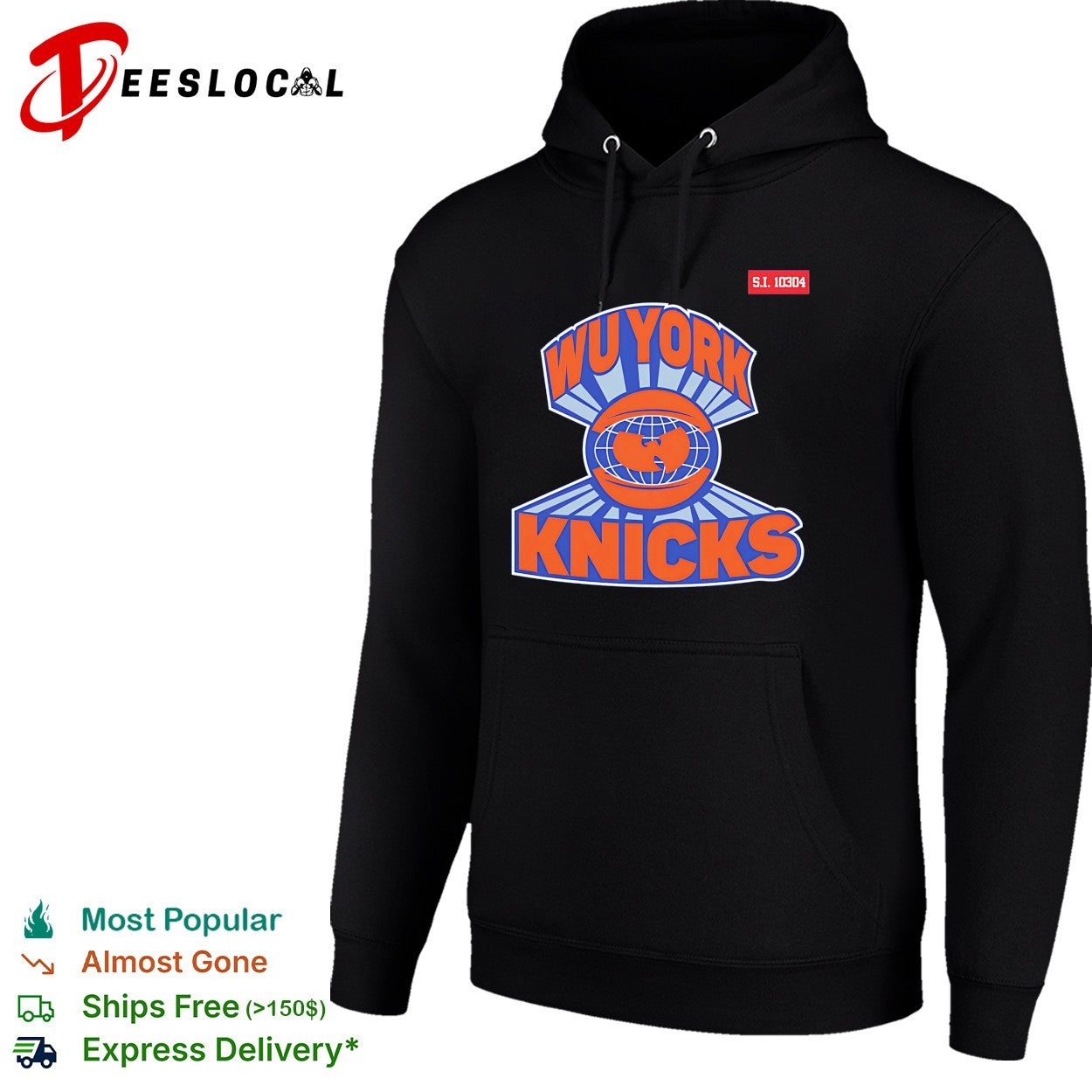 New York Knicks x Wu-Tang style globe parody mashup shirt