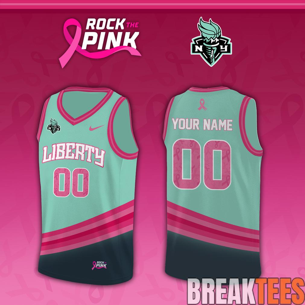New York Liberty x Rock The Pink 2026 Custom Jersey