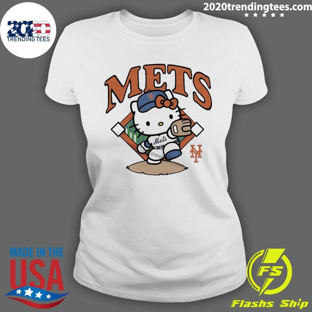 New York Mets Mlb X Hello Kitty Shirt