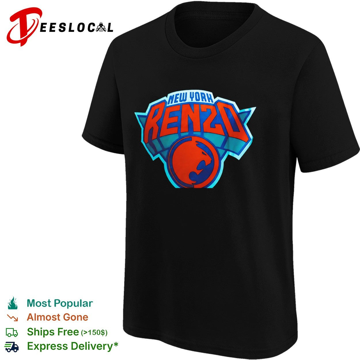 New York Renzo style New York Knicks NBA logo shirt