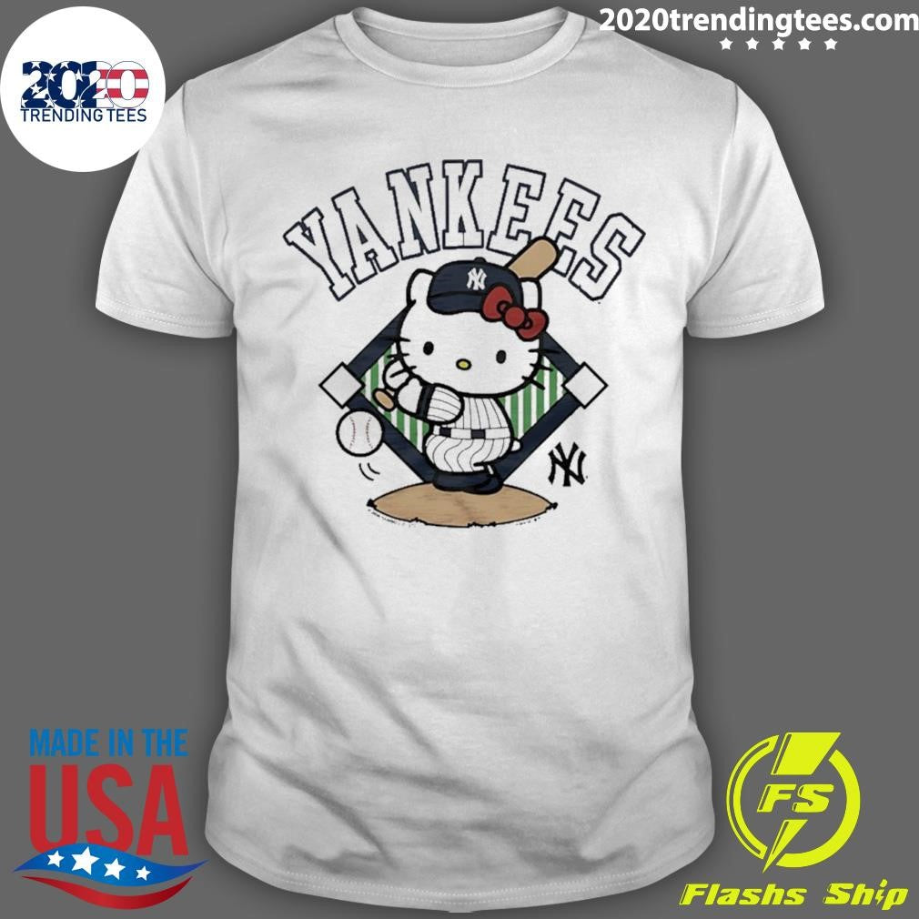 New York Yankees X Mlb Hello Kitty Shirt