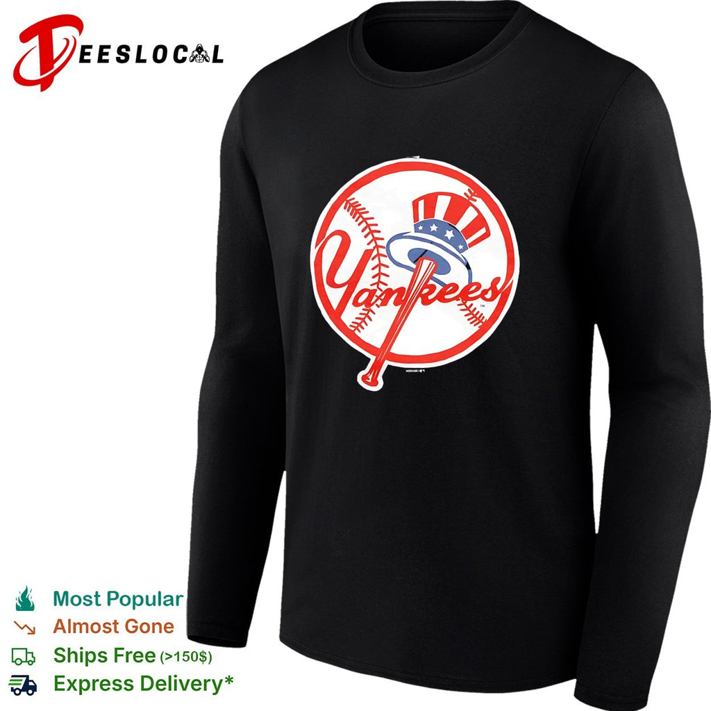 New York Yankees vintage bat top hat logo classic shirt
