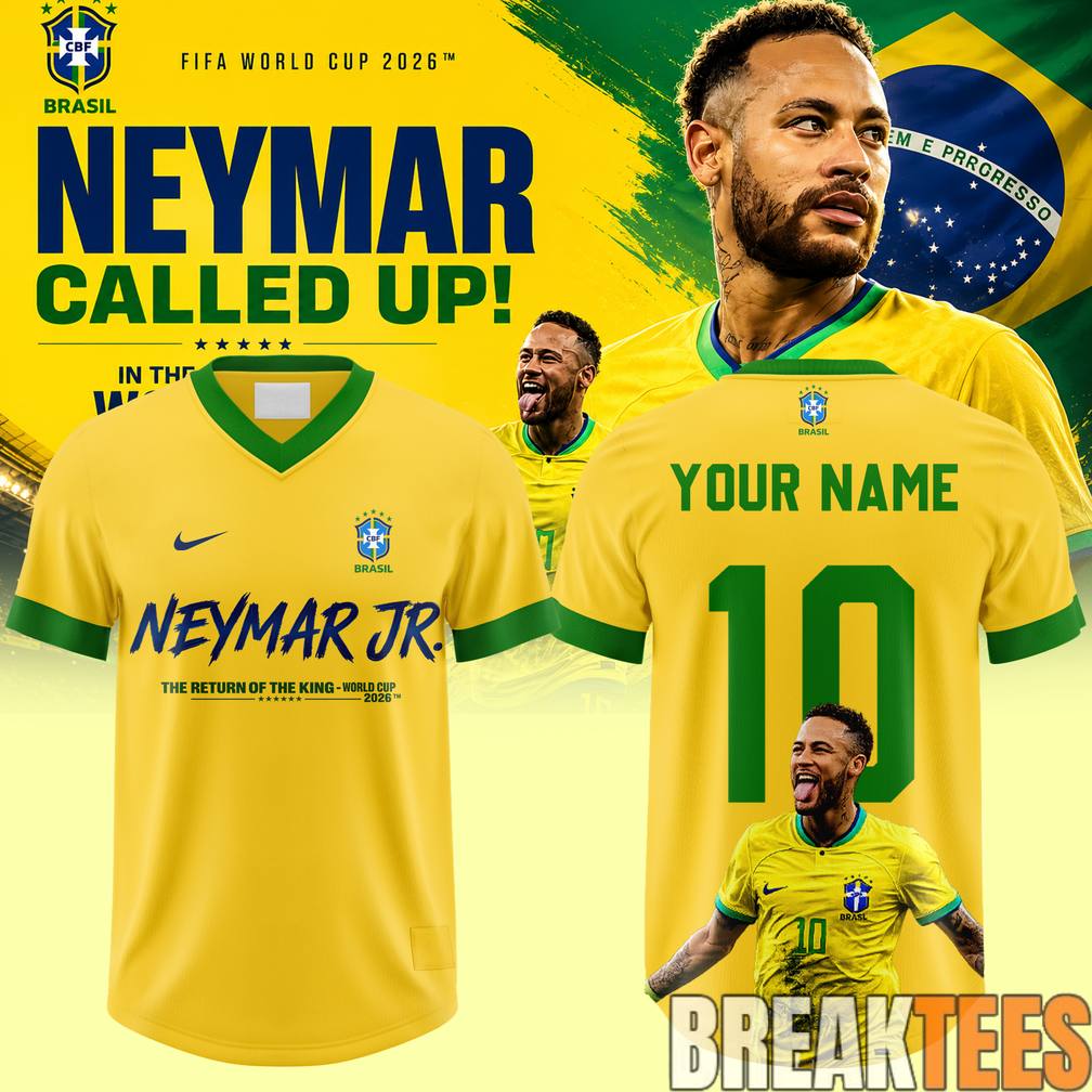Neymar Is Back Brazil National Team World Cup 2026 Football Jersey